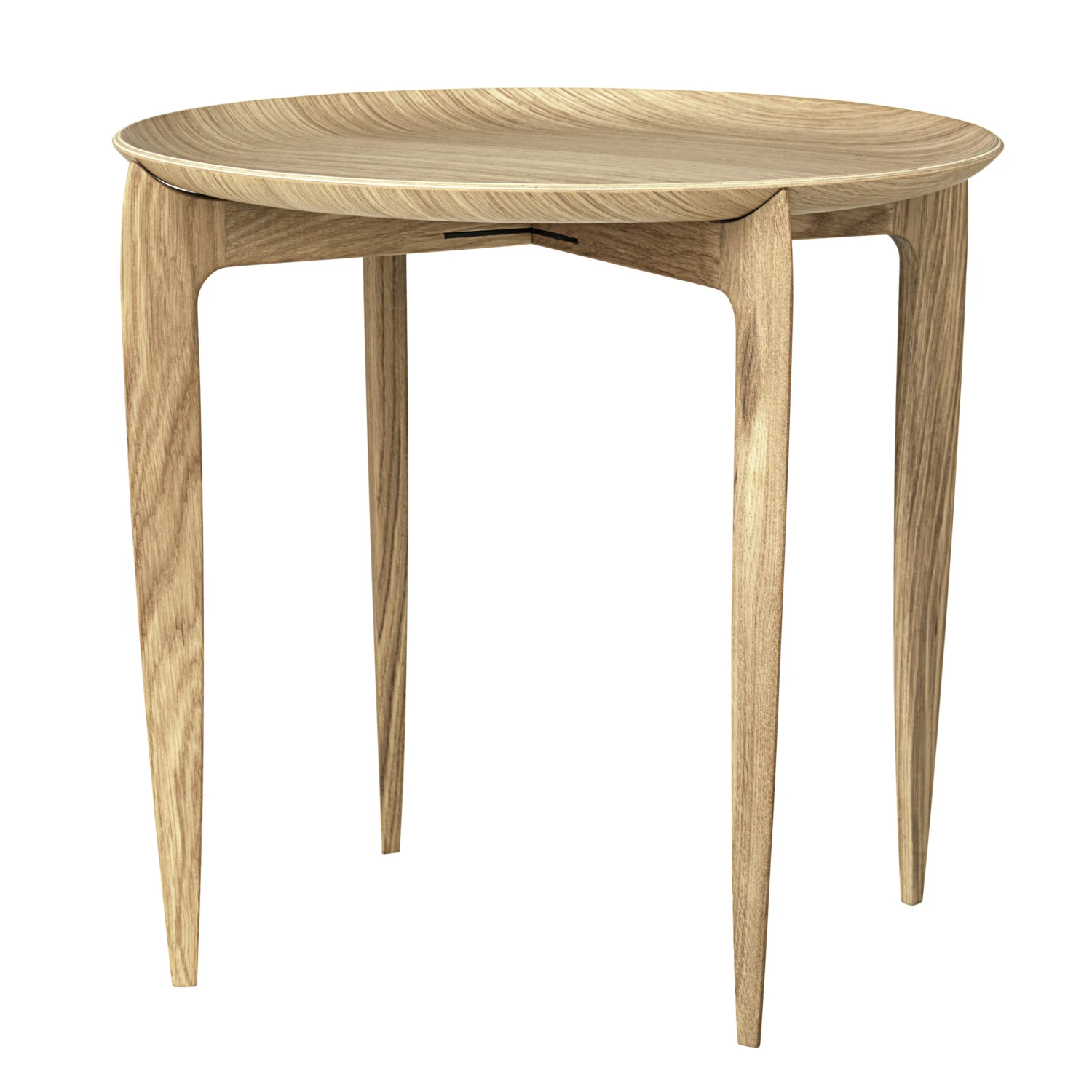 Fritz Hansen Opvouwbare Klaptafel, Ø 45 Cm 3 Fritz Hansen Opvouwbare Klaptafel, Ø 45 Cm