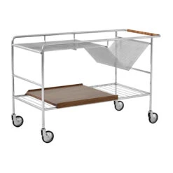 &Tradition Alima Opbergtrolley Gelakt Walnoot