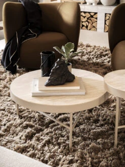Ferm LIVING Travertine Salontafel Ø70,5 Cm -Gubis Winkel 574384 01 40 EnvironmentImage 567b7fb4d5