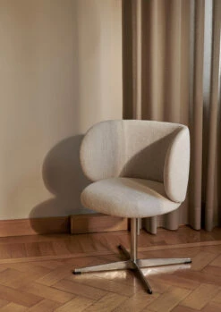 Ferm LIVING Rico Dining Chair Swivel Bouclé -Gubis Winkel 577235 01 43 EnvironmentImage e9fcf5bea1