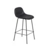 Muuto Fiber Barkruk Metalen Poten -Gubis Winkel fiber barstol svartlC3A4der d35d3ecbfb
